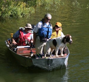 Jake on boat